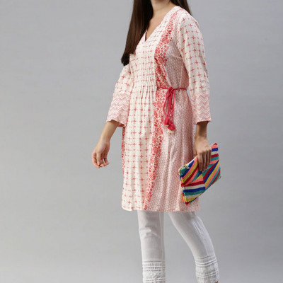 Off white and pink Tunics